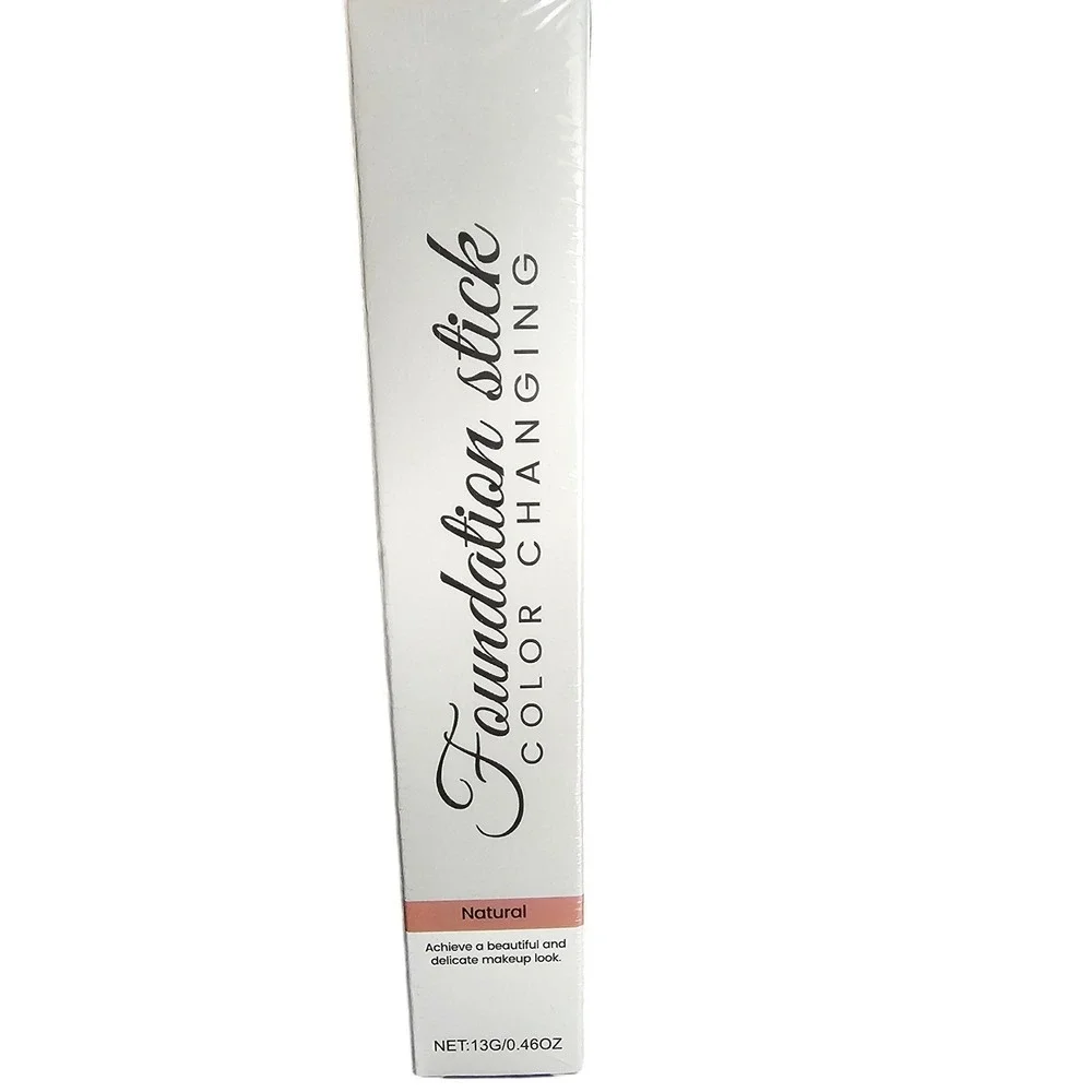 Color Changing Foundation Stick Natural with Detachable Brush 13g 0.46oz NEW